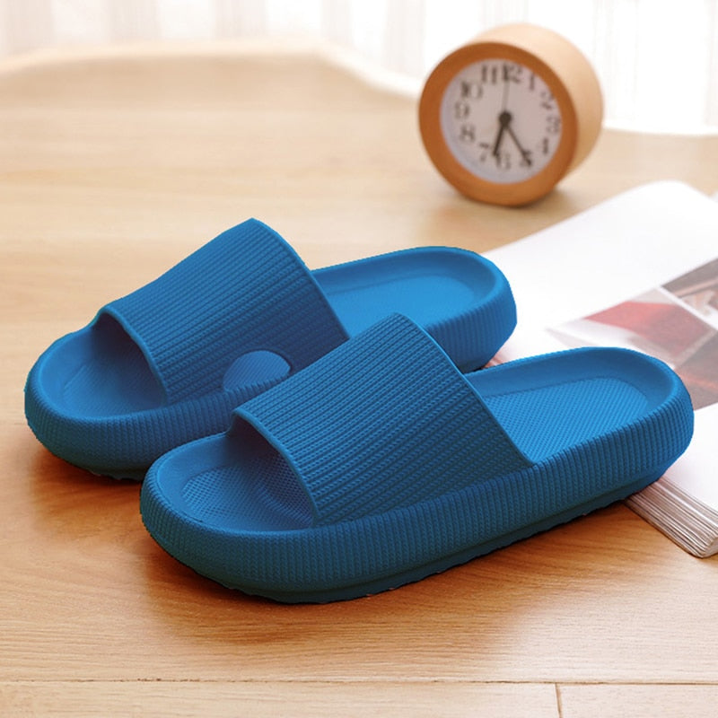 Thick Platform Bathroom Home Slippers Soft Sole