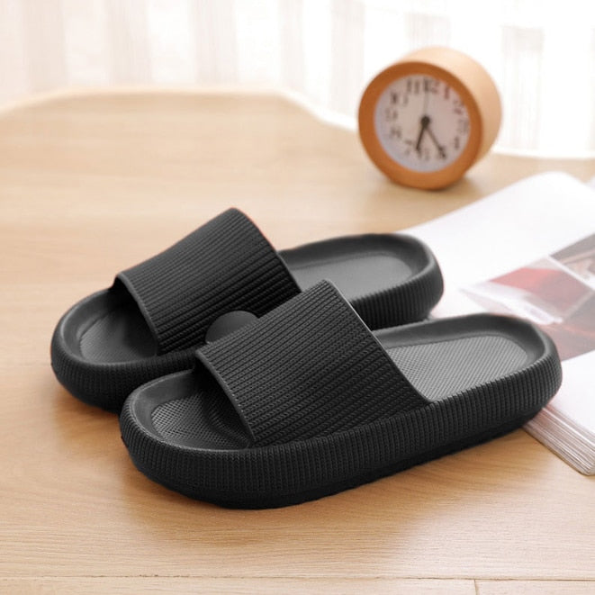 Thick Platform Bathroom Home Slippers Soft Sole