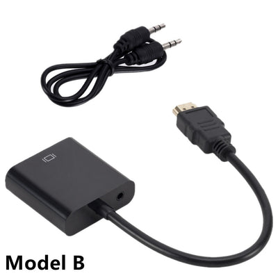 HDMI To VGA Converter HDMI Cable With Audio Power Supply