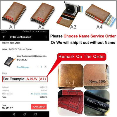 Rfid Blocking Protection Men id Credit Card Holder Wallet - Fajar eMART