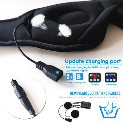 Headphone sleep breathable smart eye mask