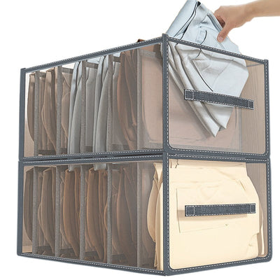 Jeans Compartment Storage Box Closet Clothes Home Organizer
