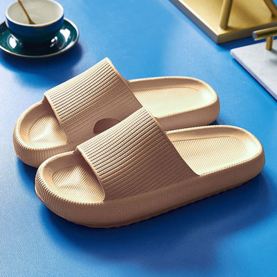 Thick Platform Bathroom Home Slippers Soft Sole