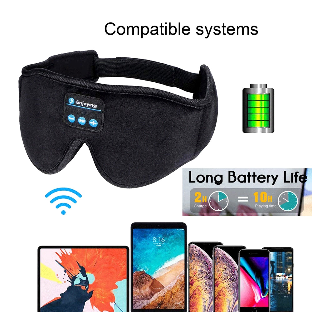Headphone sleep breathable smart eye mask