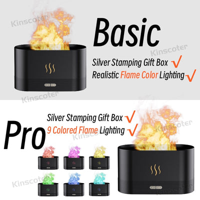 Kinscoter Aroma Diffuser Air Humidifier Ultrasonic Cool Mist Maker Fogger Led Essential