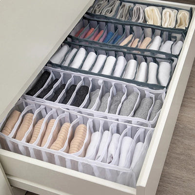 Jeans Compartment Storage Box Closet Clothes Home Organizer