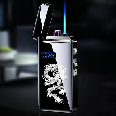 Windproof Metal USB Lighter Torch Turbo Lighter Jet Dual Arc - Fajar eMART