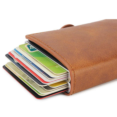Rfid Blocking Protection Men id Credit Card Holder Wallet - Fajar eMART