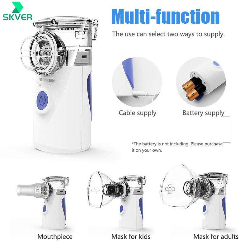Portable Nebulizer Machine Medical Atomizer Nebuliser Inhalator Adult Children