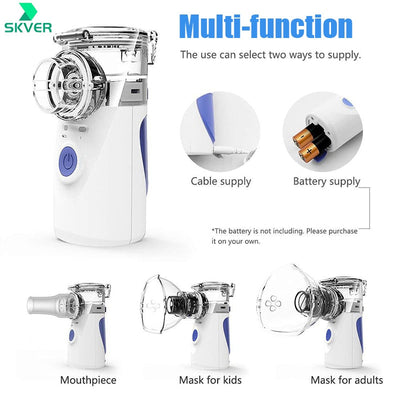 Portable Nebulizer Machine Medical Atomizer Nebuliser Inhalator Adult Children